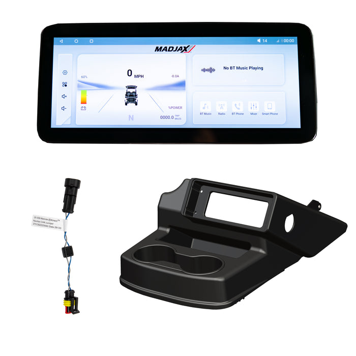 MadJax Kinect Display Screen Kit for A/C motor EZGO RXV with Lead Acid Battery Setup and Navitas TAC2