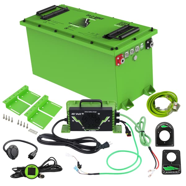 Bolt Energy Lithium EZGO TXT/Express 48V, 51V 105AH Thin Standard Lithium Battery Kit