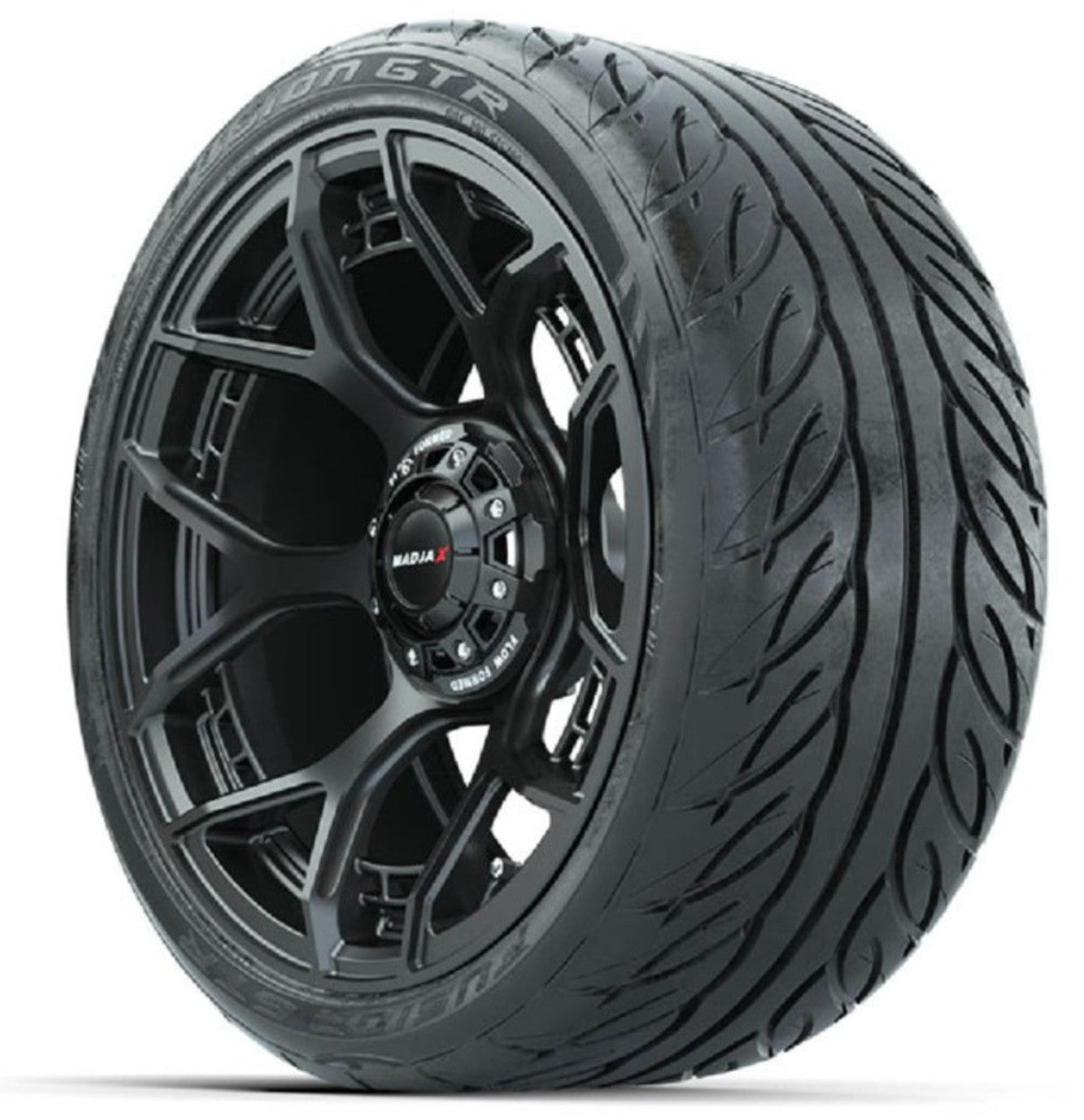 MadJax® 15" Flow Form Evolution Wheel and GTW Fusion GTR Street Tires Matte Black