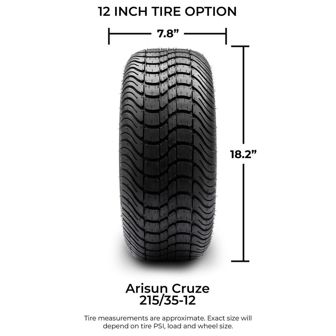 MODZ® 12" Assault Machined Black - LowPro Tires and Wheels Combo