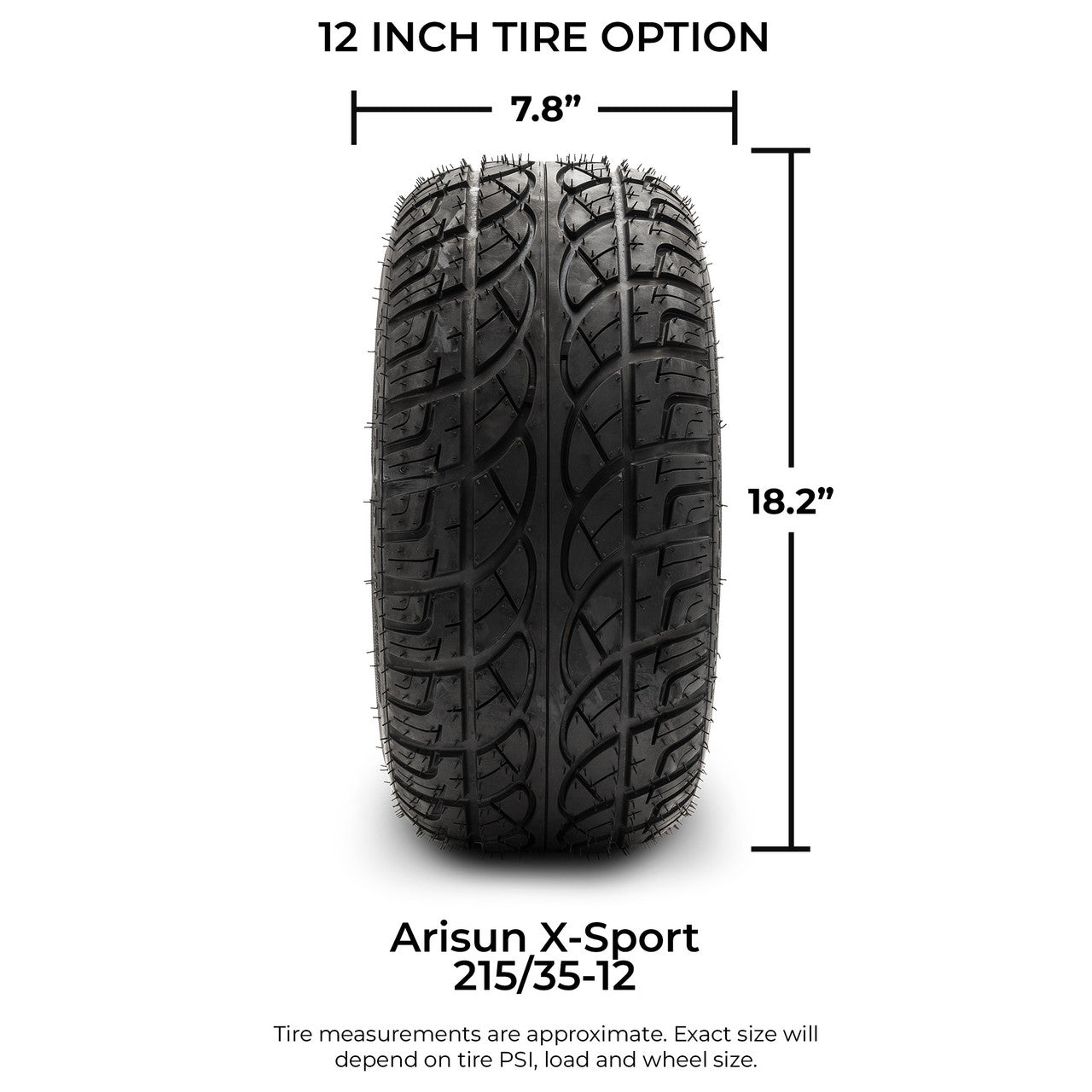 MODZ® 12" Assault Machined Black - LowPro Tires and Wheels Combo