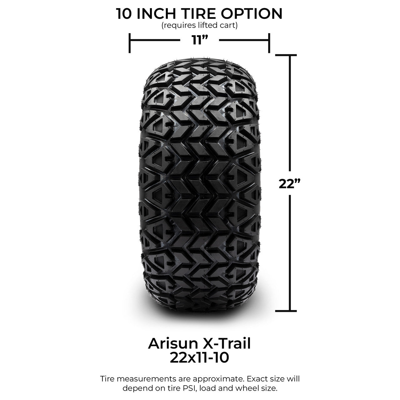 MODZ® 10" Enforcer Matte Black - Lifted Tires and Wheels Combo