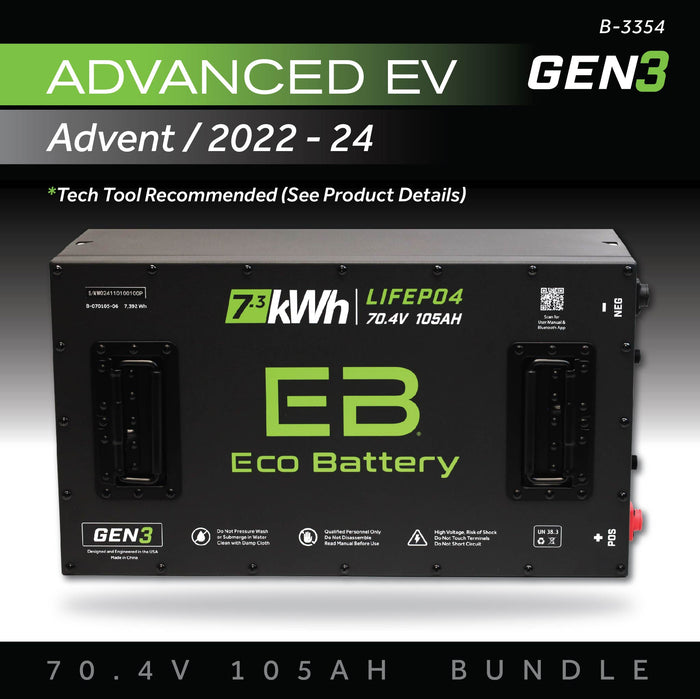 70V 105AH Battery Bundle / Advanced EV Advent / 2022-24