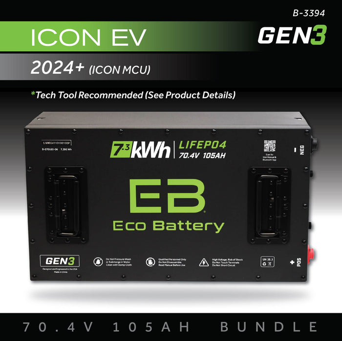 70V 105AH Battery Bundle / 2024+ (ICON MCU)