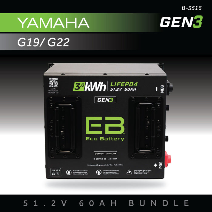 51V 60AH Battery Bundle / Yamaha Drive 1 & 2 / 2011+
