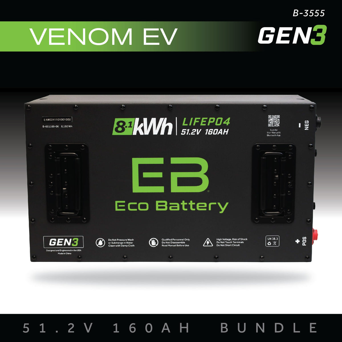 51V 160Ah Battery Bundle / Venom