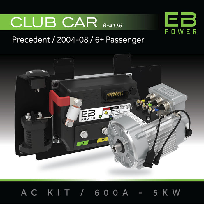 EB Power AC Kit / 600A + 5kW / Club Car Precedent / 2004-08 / 6+ Passenger
