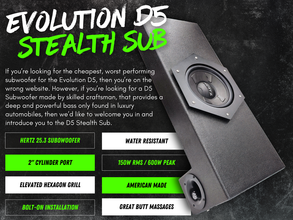 600W Premium Plug N Play Sound System For Evolution D5 (D5600)