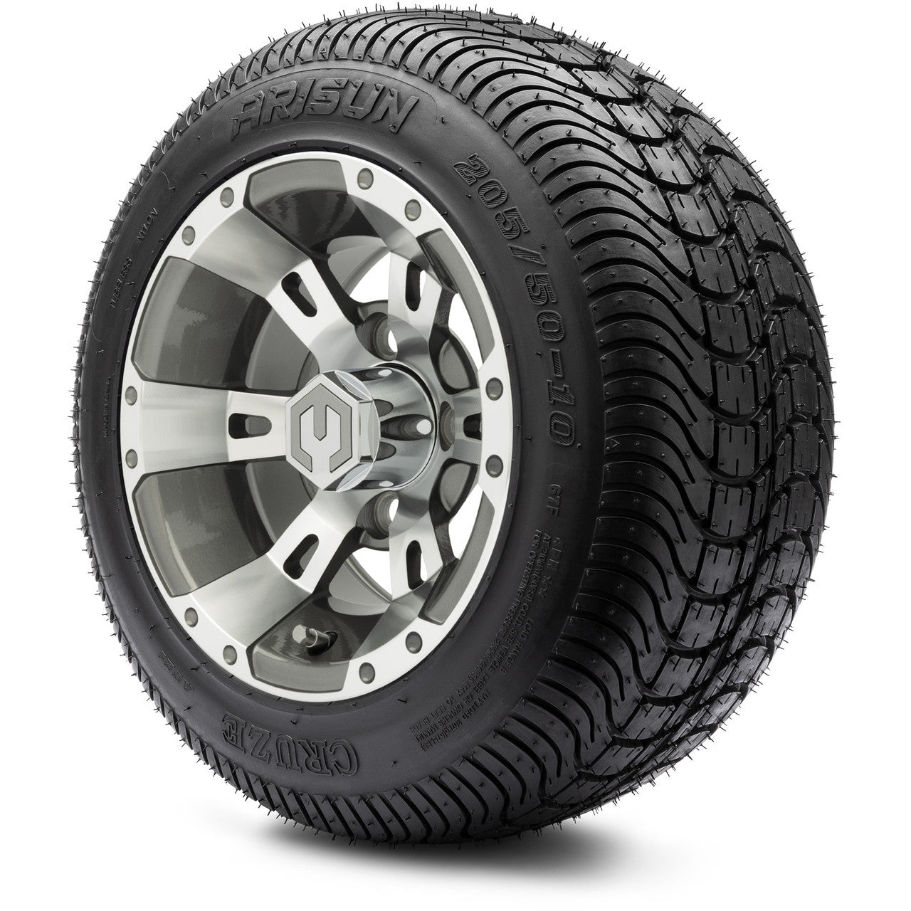 MODZ® 10" Ambush Gunmetal - LowPro Tires and Wheels Combo