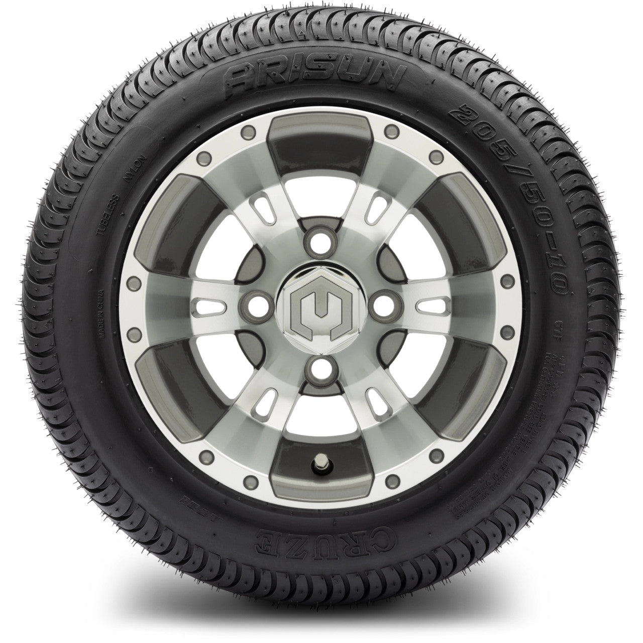 MODZ® 10" Ambush Gunmetal - LowPro Tires and Wheels Combo