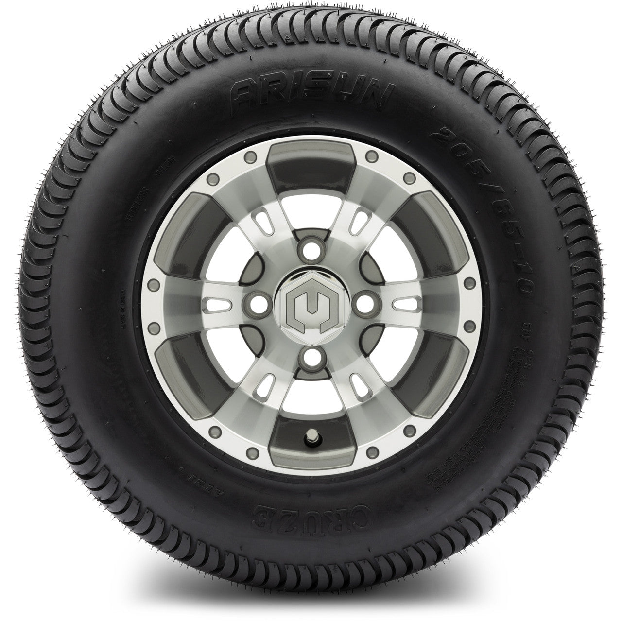 MODZ® 10" Ambush Gunmetal - LowPro Tires and Wheels Combo