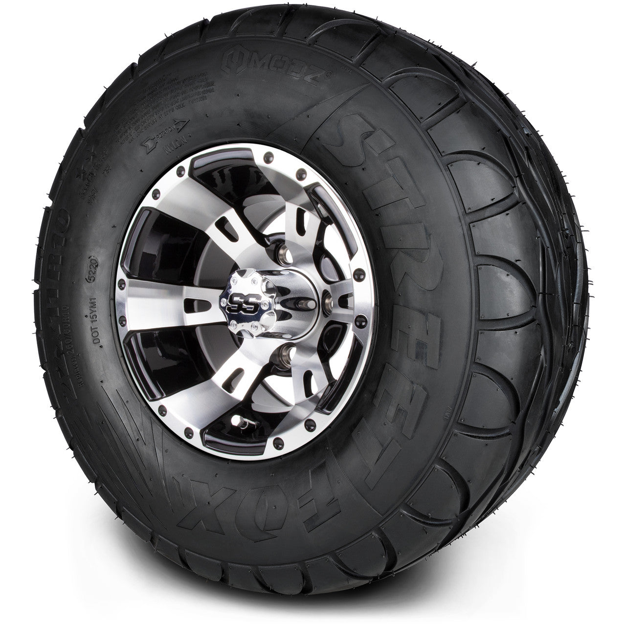 MODZ® 10" Ambush Machined Black - Lifted Tires and Wheels Combo