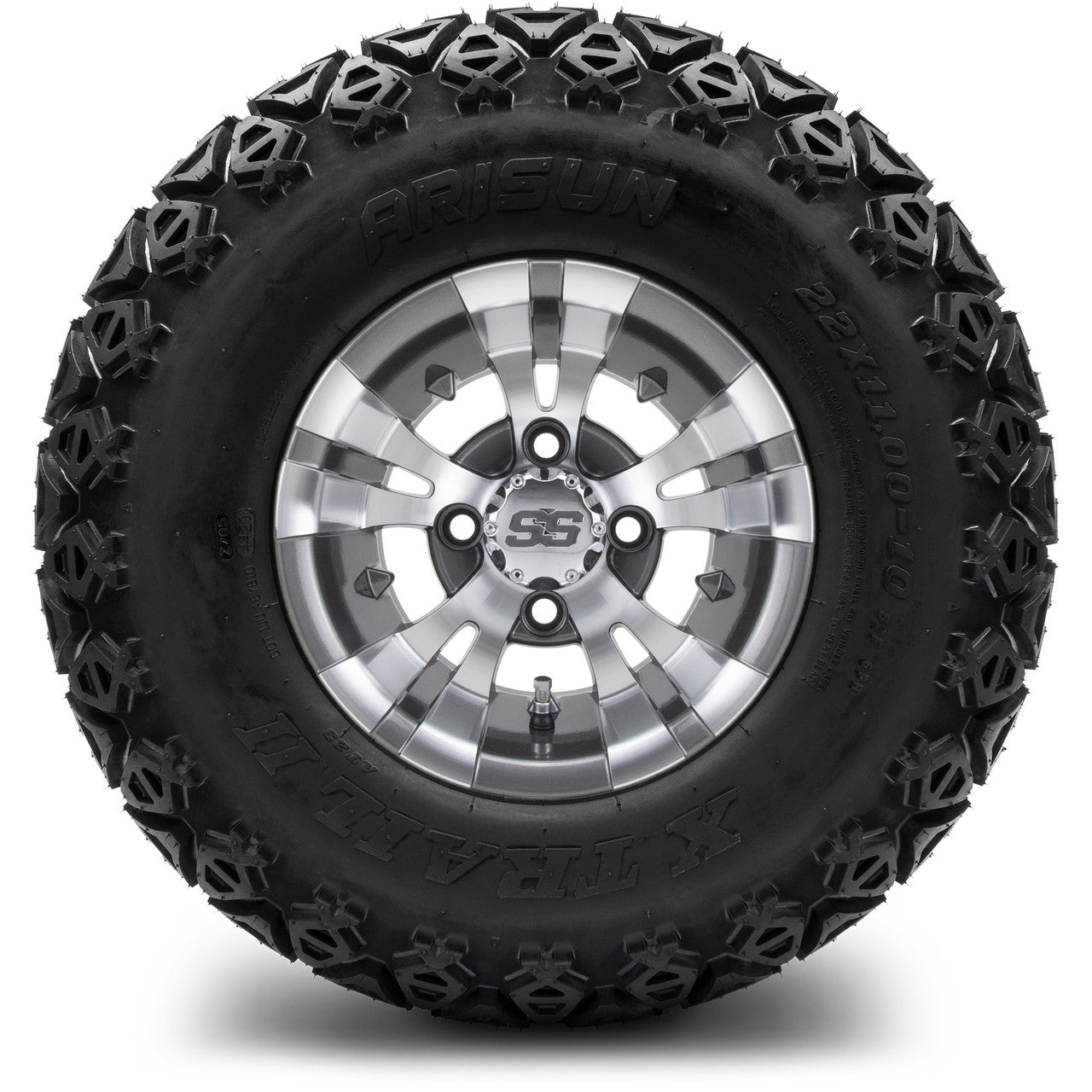 MODZ® 10" Vampire Gunmetal - Lifted Tires and Wheels Combo
