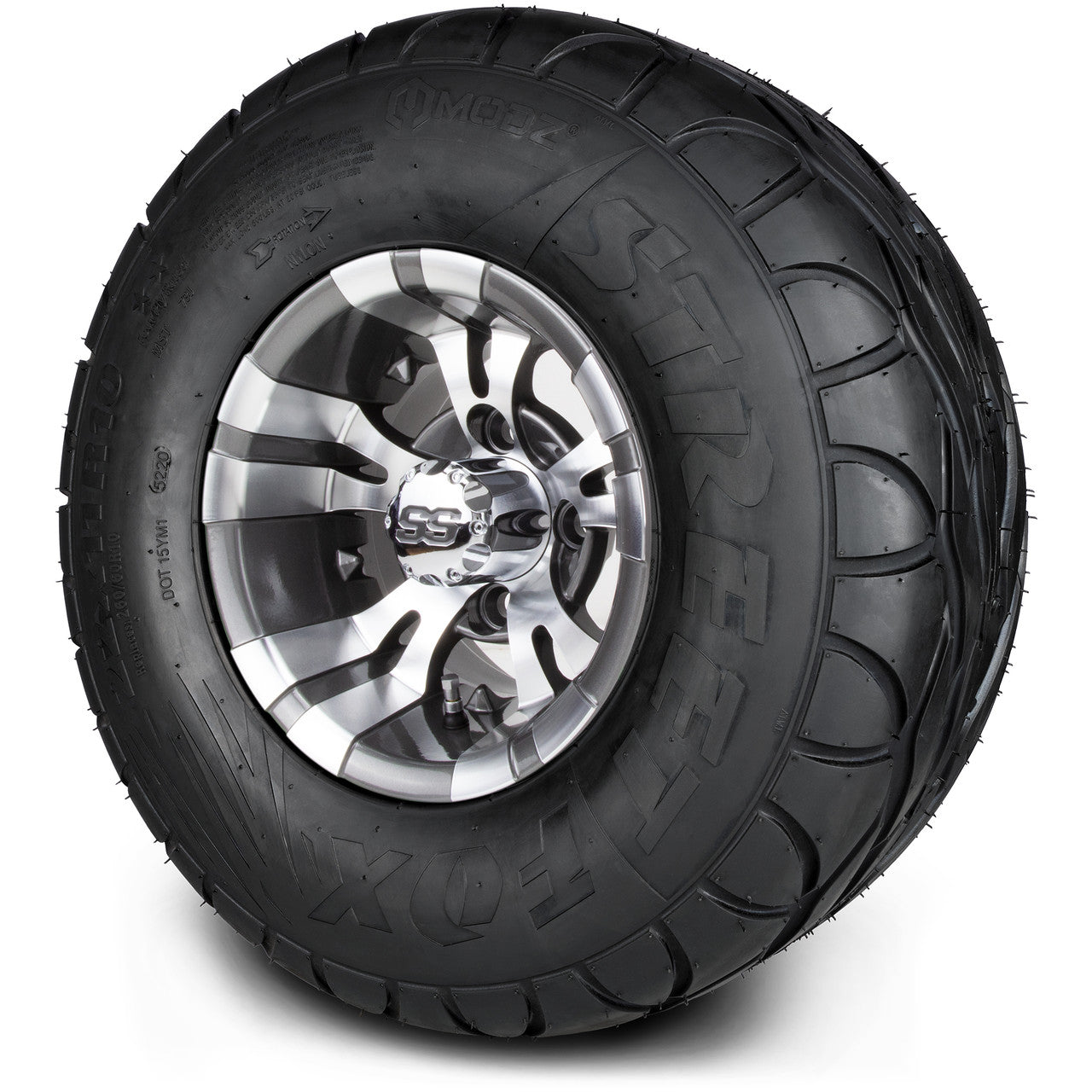 MODZ® 10" Vampire Gunmetal - Lifted Tires and Wheels Combo