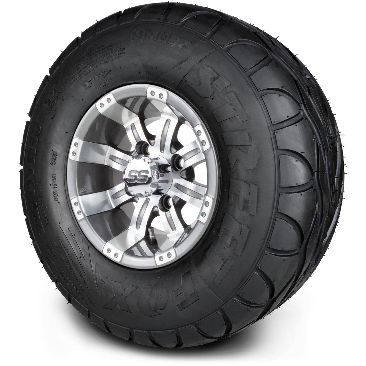 MODZ® 10" Tempest Gunmetal - Lifted Tires and Wheels Combo