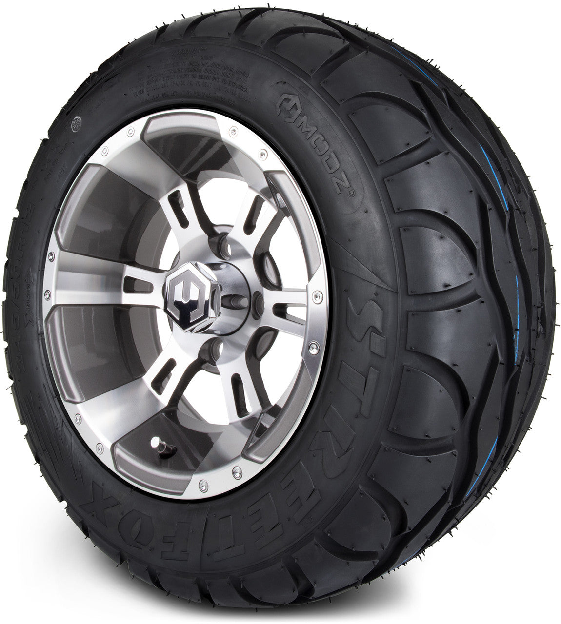 MODZ® 12" Ambush Gunmetal - LowPro Tires and Wheels Combo
