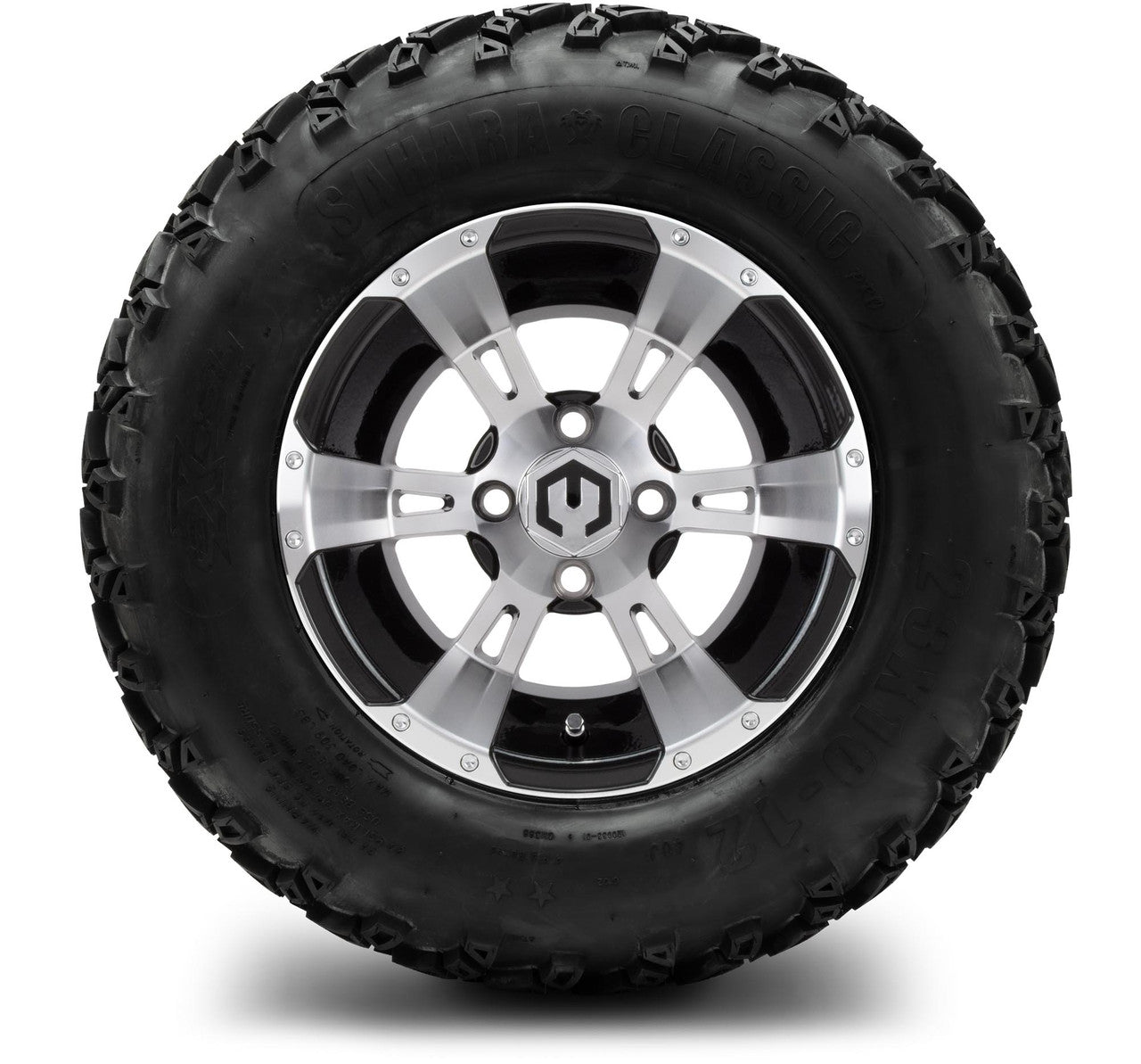 MODZ® 12" Ambush Machined Black - Lifted Tires and Wheels Combo