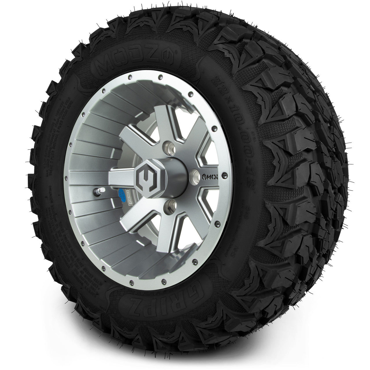 MODZ® 12" Assault Matte Gunmetal - Lifted Tires and Wheels Combo
