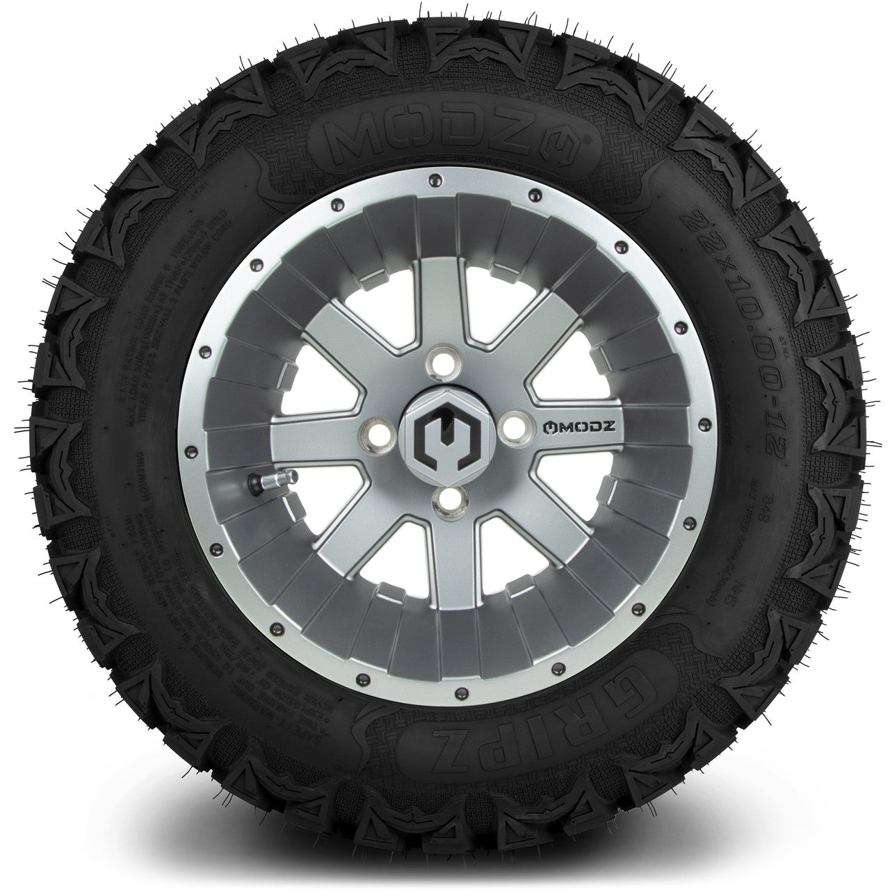 MODZ® 12" Assault Matte Gunmetal - Lifted Tires and Wheels Combo