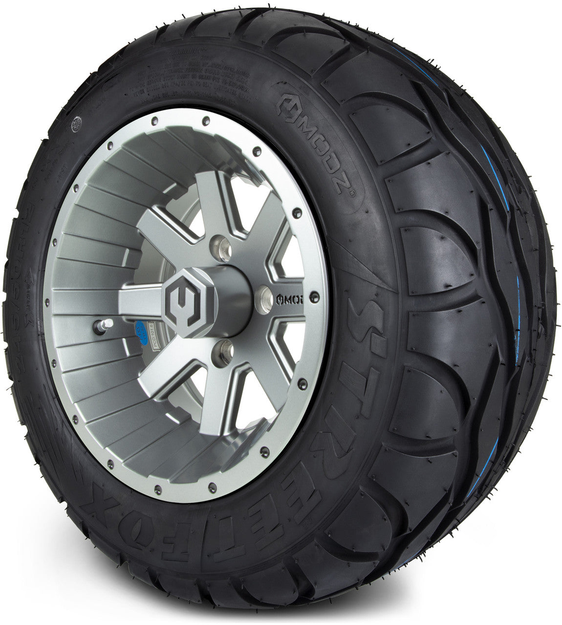 MODZ® 12" Assault Gunmetal - LowPro Street Tire and Wheels Combo
