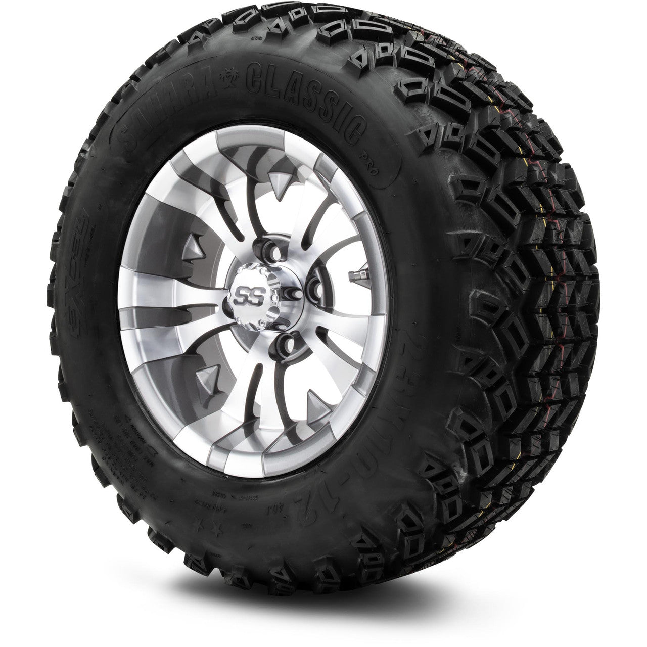MODZ® 12" Vampire Gunmetal - Lifted Tires and Wheels Combo