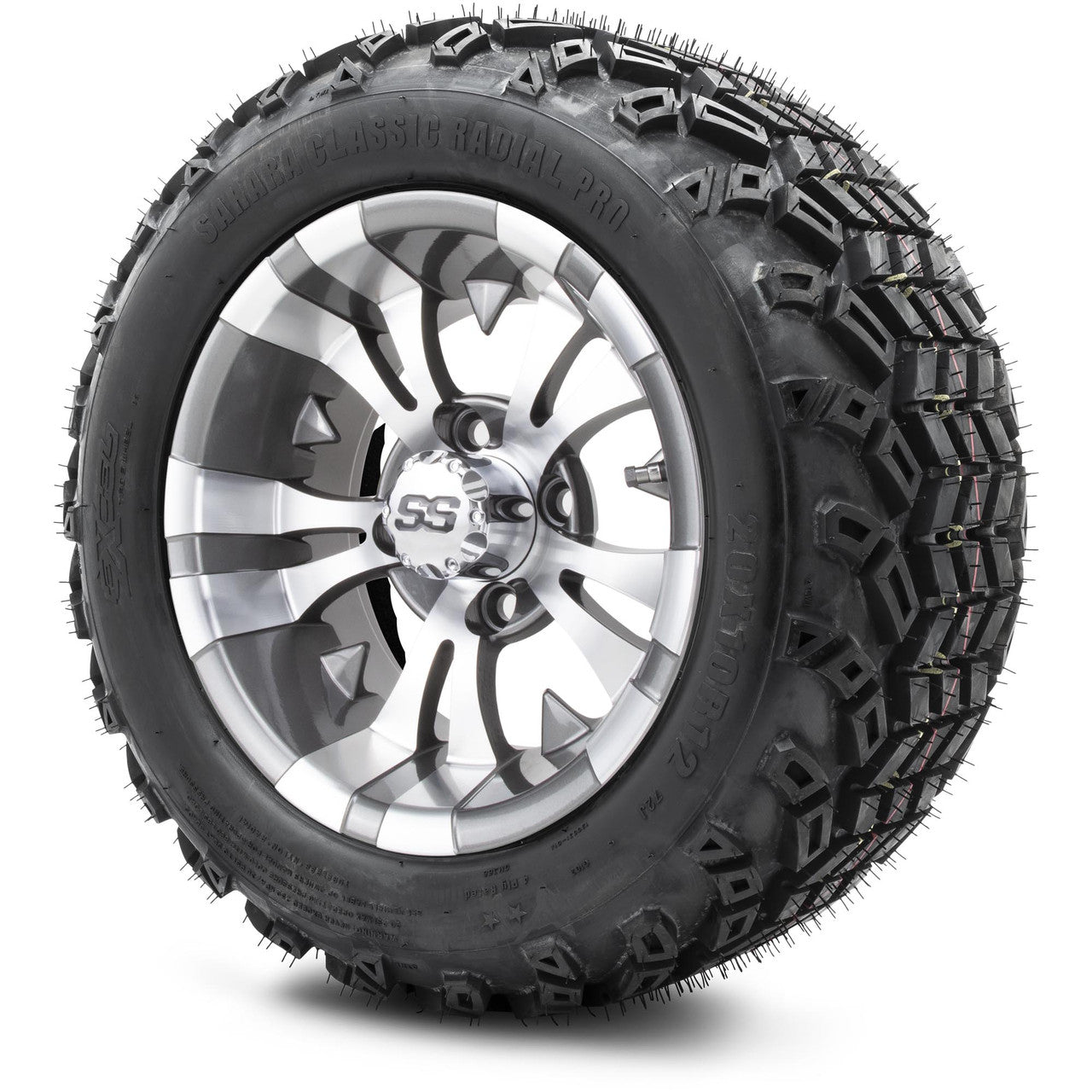 MODZ® 12" Vampire Gunmetal - Lifted Tires and Wheels Combo