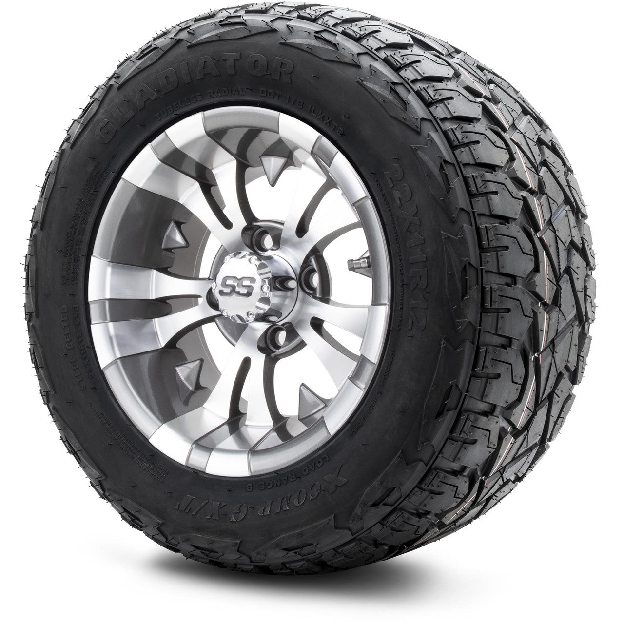 MODZ® 12" Vampire Gunmetal - Lifted Tires and Wheels Combo