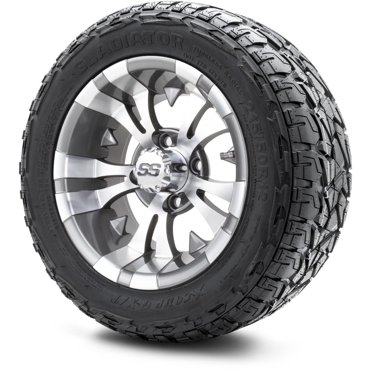 MODZ® 12" Vampire Gunmetal - Lifted Tires and Wheels Combo