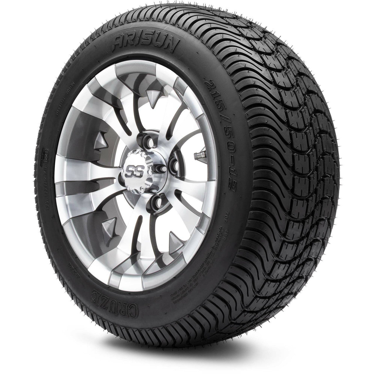 MODZ® 12" Vampire Gunmetal - LowPro Tires and Wheels Combo