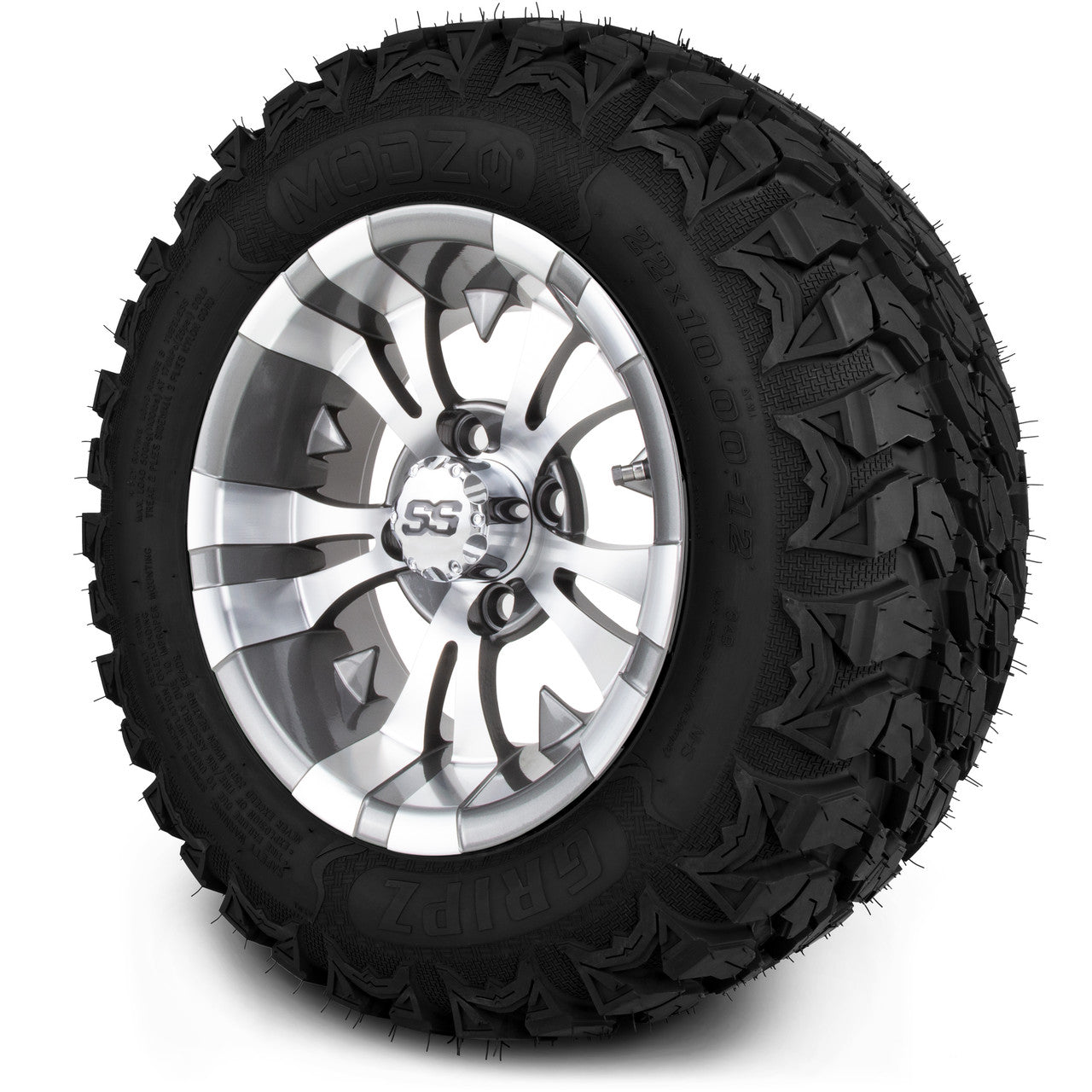 MODZ® 12" Vampire Gunmetal - Lifted Tires and Wheels Combo