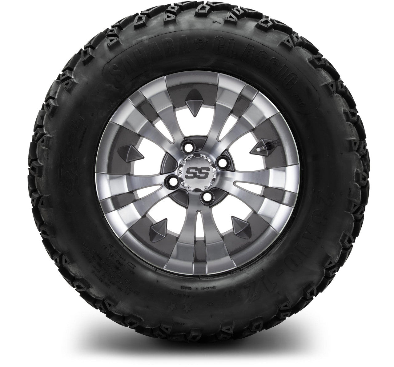 MODZ® 12" Vampire Gunmetal - Lifted Tires and Wheels Combo