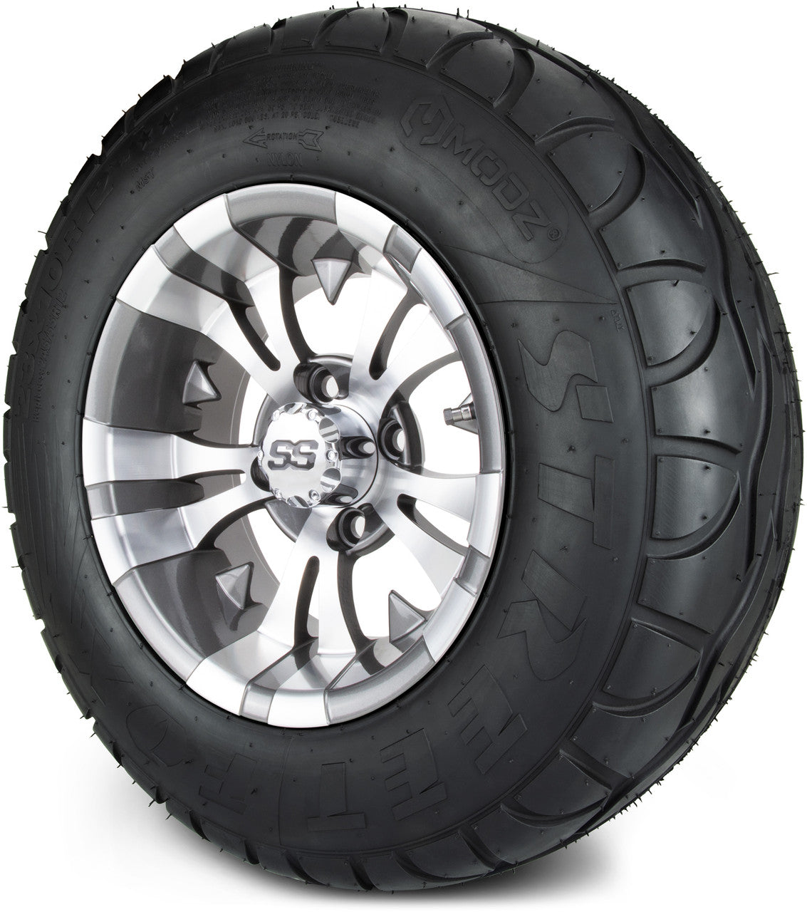 MODZ® 12" Vampire Gunmetal - Lifted Tires and Wheels Combo