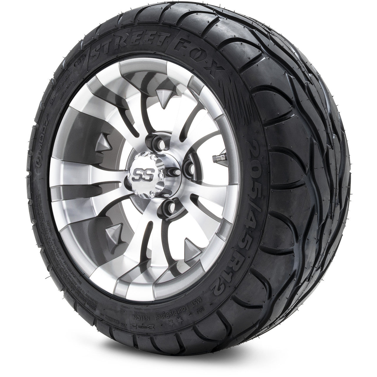 MODZ® 12" Vampire Gunmetal - LowPro Tires and Wheels Combo