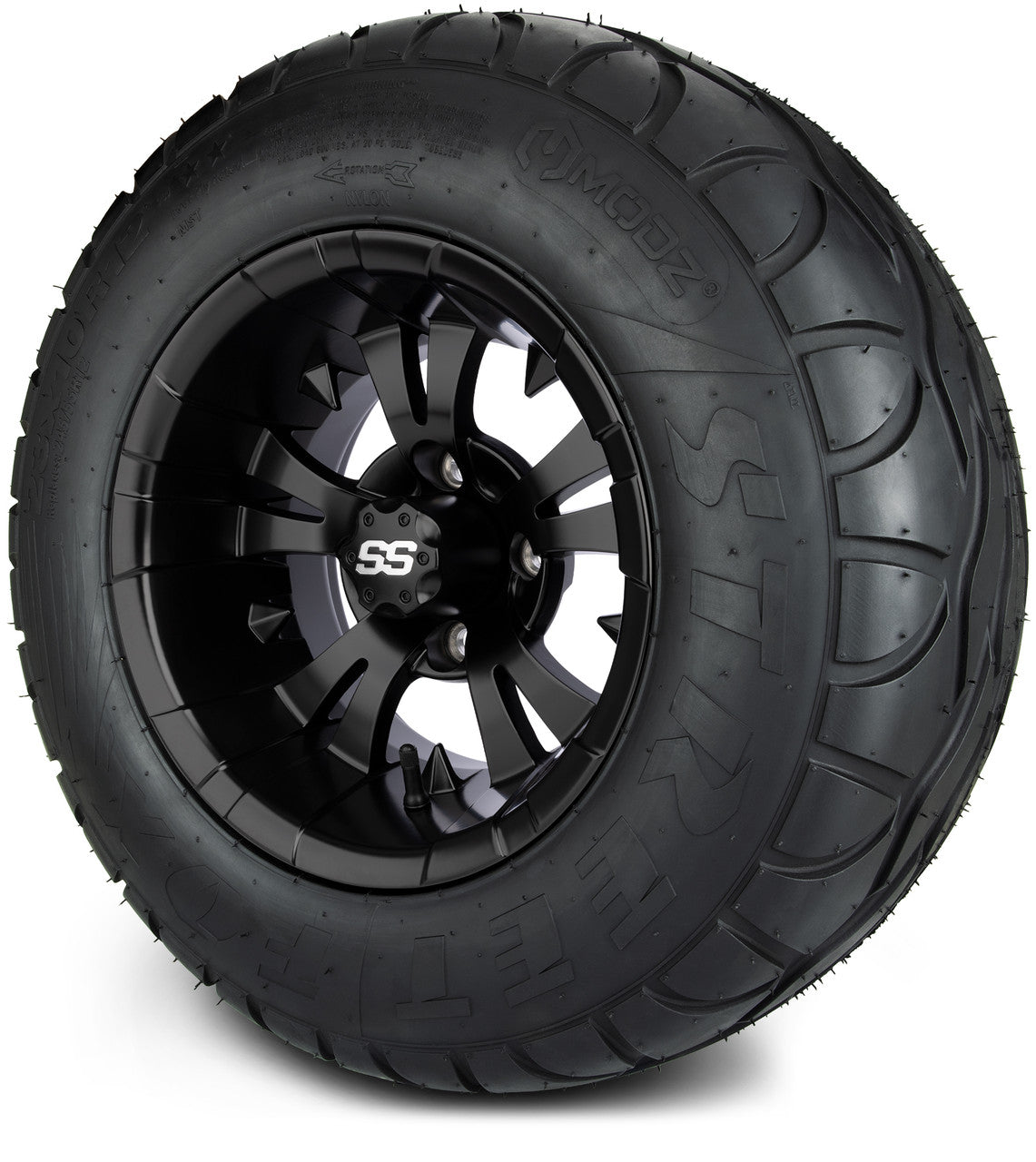 MODZ® 12" Vampire Matte Black - Lifted Tires and Wheels Combo