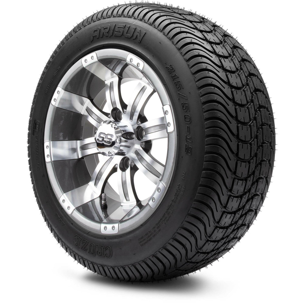 MODZ® 12" Tempest Gunmetal - LowPro Tires and Wheels Combo