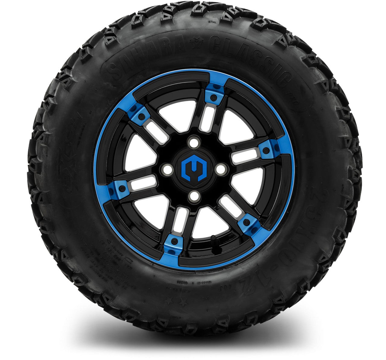 MODZ® 12" Aftershock Blue and Black - Lifted Tires and Wheels Combo