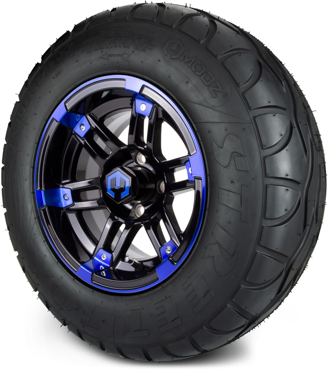 MODZ® 12" Aftershock Blue and Black - Lifted Tires and Wheels Combo