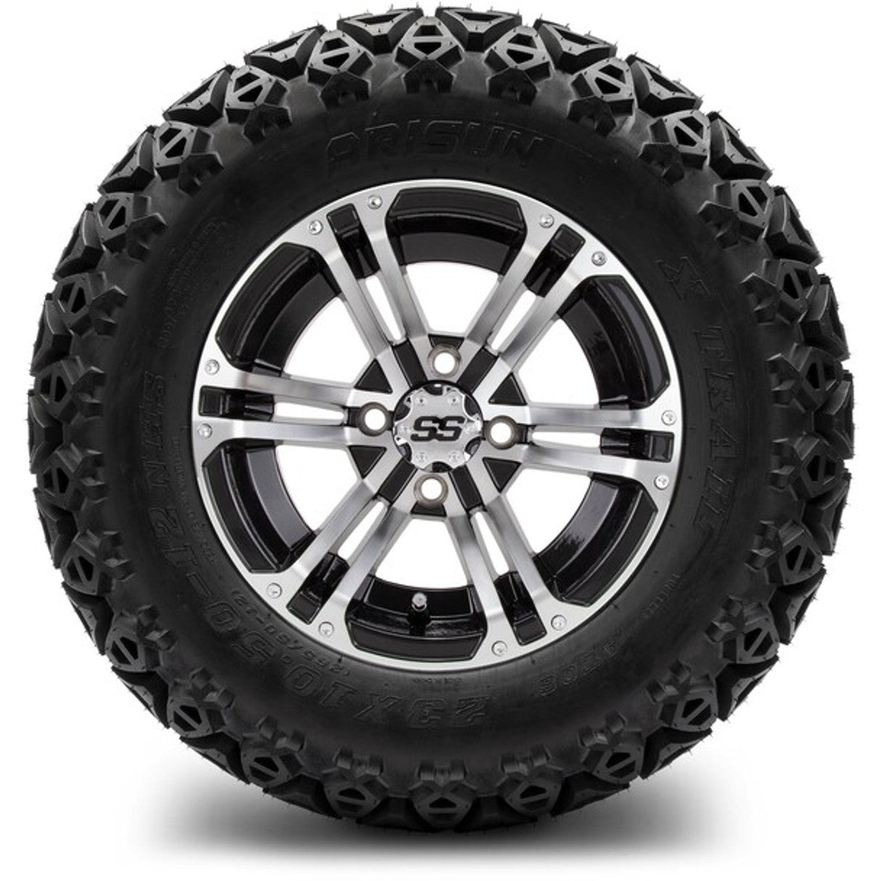 MODZ® 12" Enforcer Machined Black - Lifted Tires and Wheels Combo