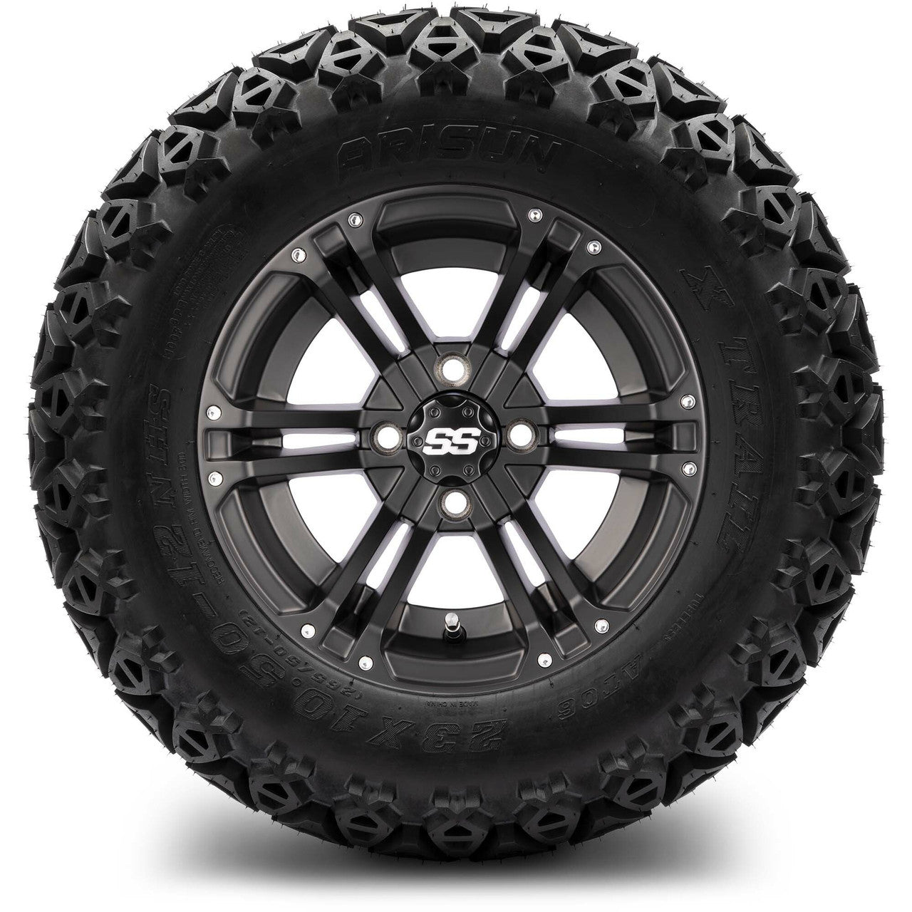 MODZ® 12" Enforcer Matte Black - Lifted Tires and Wheels Combo