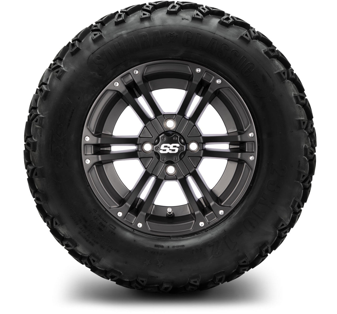 MODZ® 12" Enforcer Matte Black - Lifted Tires and Wheels Combo