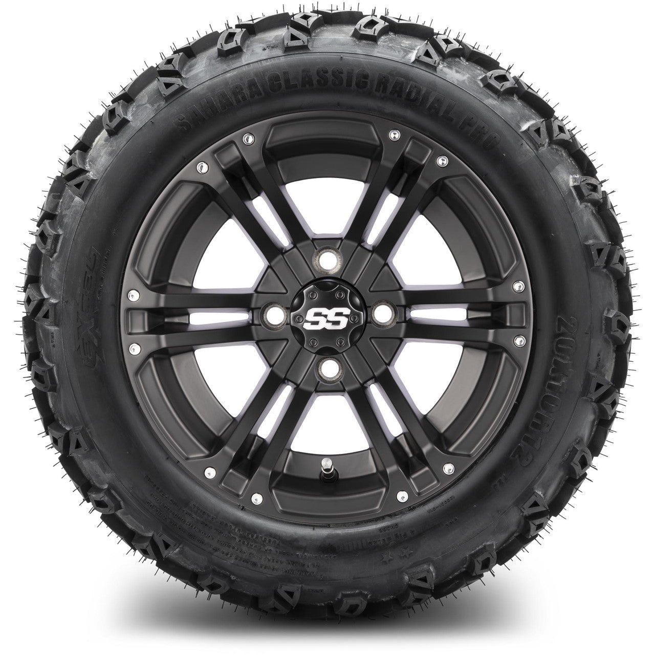 MODZ® 12" Enforcer Matte Black - Lifted Tires and Wheels Combo