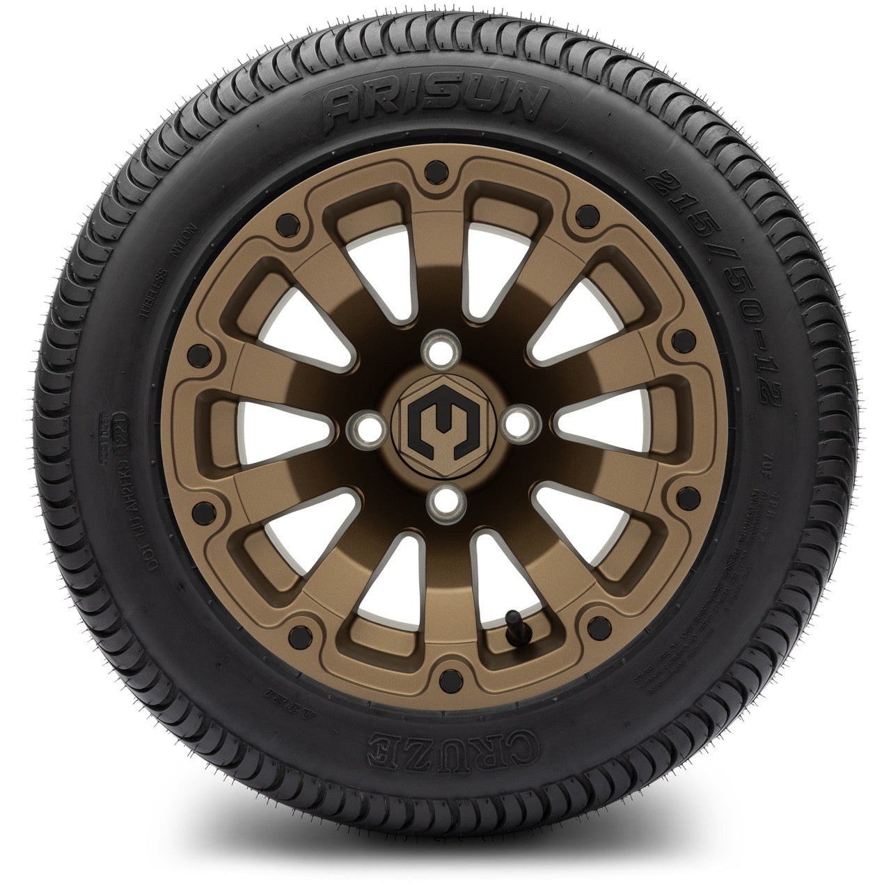 MODZ® 12" Bomber Matte Bronze - LowPro Tires and Wheels Combo