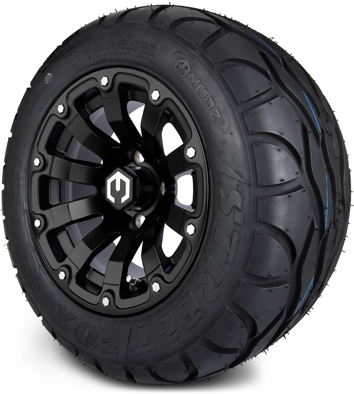 MODZ® 12" Bomber Matte Black - LowPro Tires and Wheels Combo