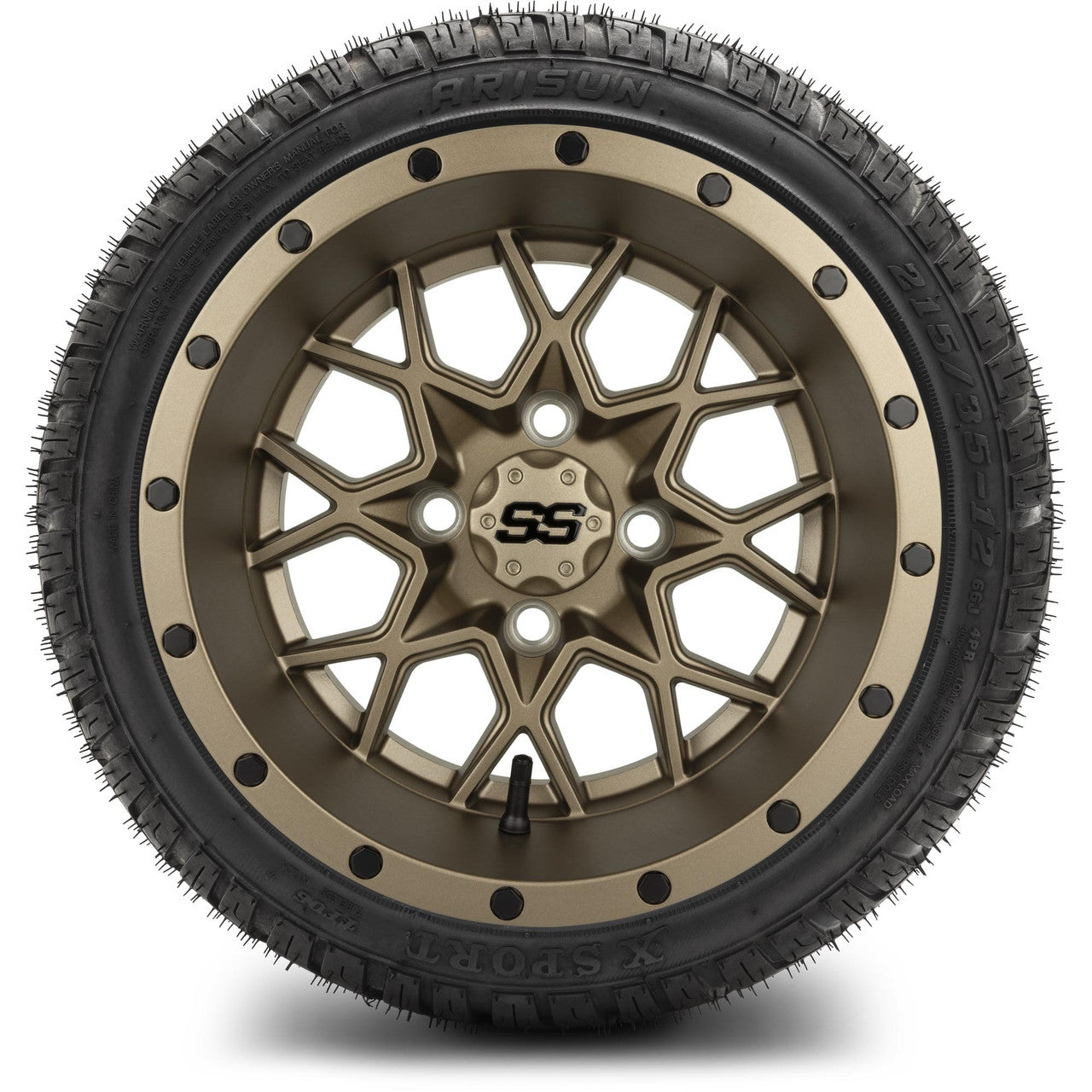 MODZ® 12" Vortex Matte Bronze - LowPro Tires and Wheels Combo
