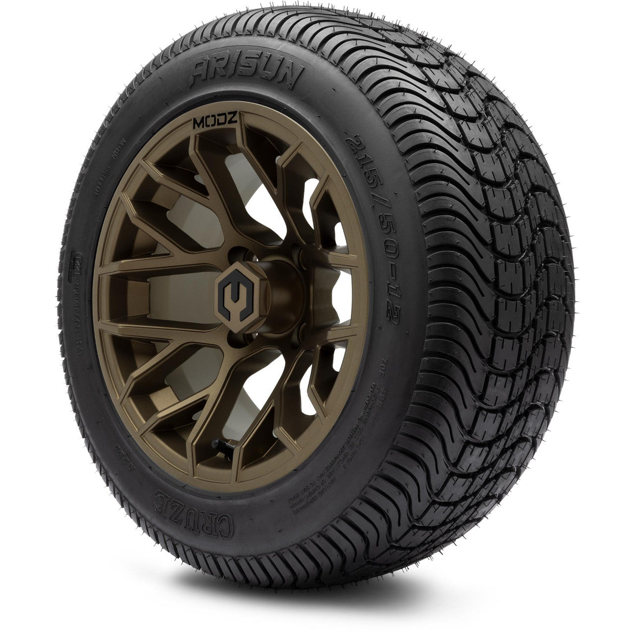 MODZ® 12" Matrix Matte Bronze - LowPro Tires and Wheels Combo