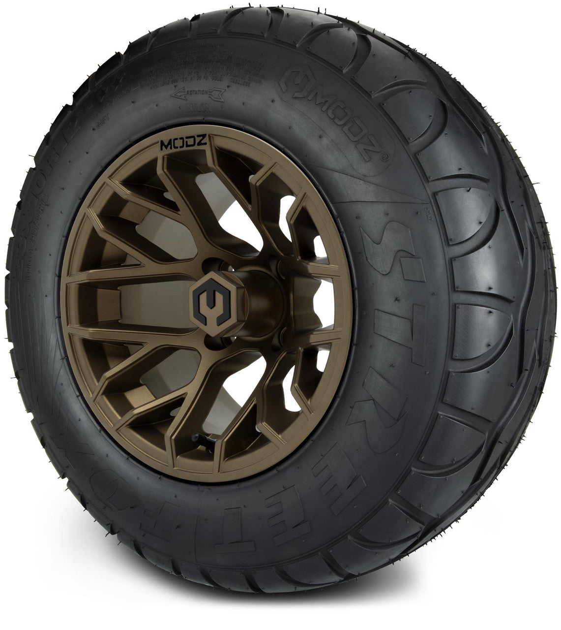 MODZ® 12" Matrix Matte Bronze - Lifted Tires and Wheels Combo