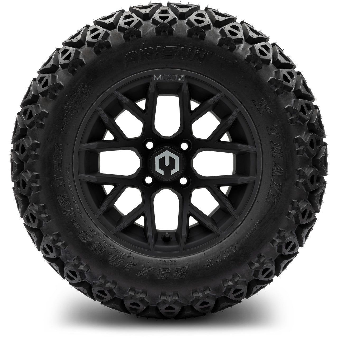 MODZ® 12" Matrix Matte Black - Lifted Tires and Wheels Combo