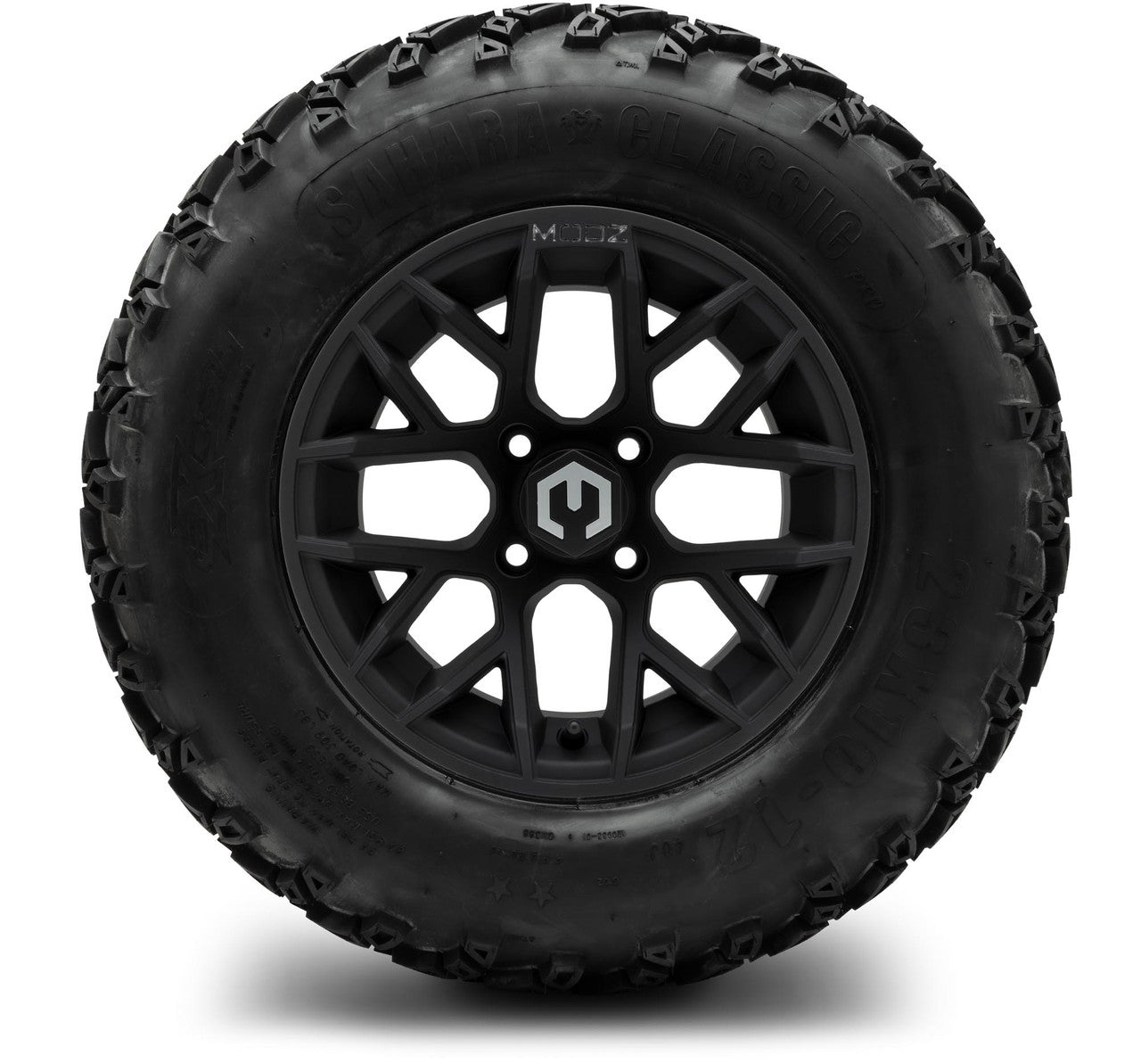 MODZ® 12" Matrix Matte Black - Lifted Tires and Wheels Combo