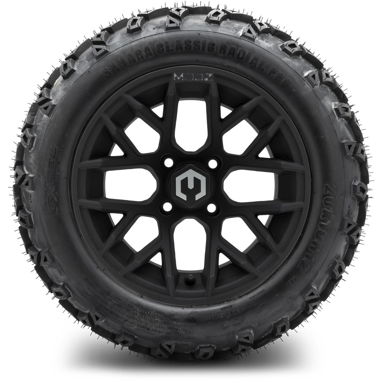 MODZ® 12" Matrix Matte Black - Lifted Tires and Wheels Combo