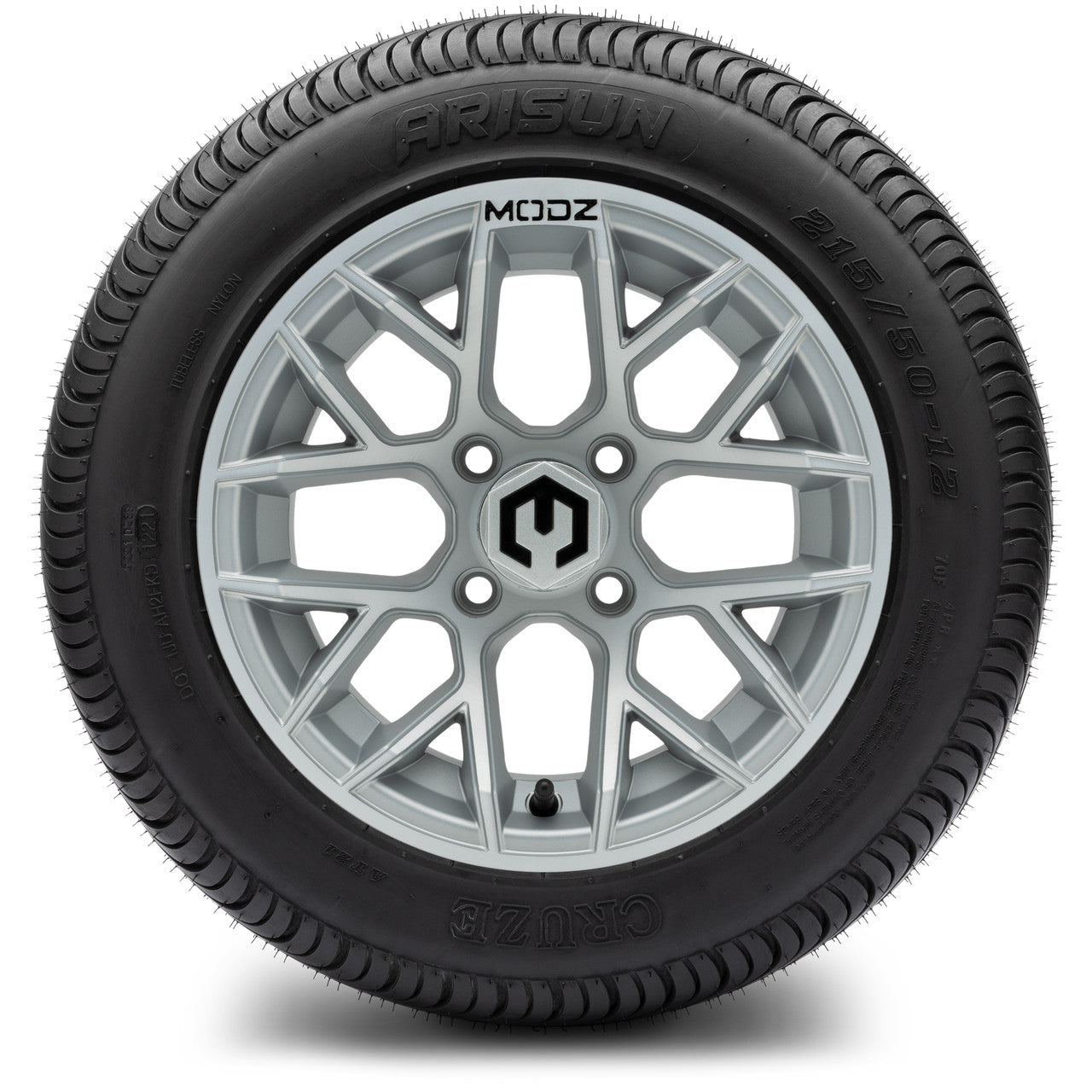 MODZ® 12" Matrix Silver - LowPro Tires and Wheels Combo
